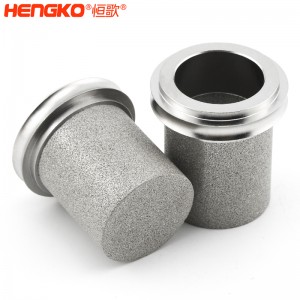 定制高精度食品級微孔燒結不銹鋼過濾筒用于醫(yī)藥食品不銹鋼精密過濾器