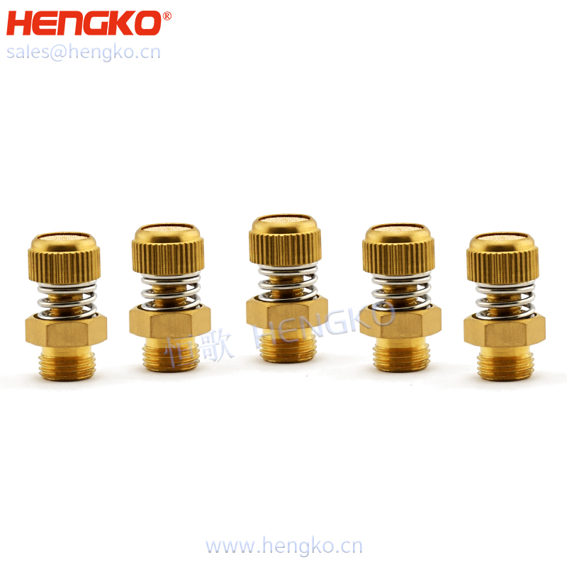 廠家生產平開槽燒結多孔 HD排氣金屬銅消聲器M5 1/8″ 1/4”3/8″ 1/2銅組件 Featured Image