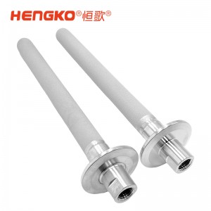 316食品級(jí)不銹鋼粉末燒結(jié)曝氣石_過(guò)濾1/4NPT內(nèi)螺紋連接3微米過(guò)濾器