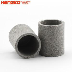 廠家定制金屬粉末燒結不銹鋼濾筒過濾器防塵透氣,用于化學工業(yè)大學實驗室
