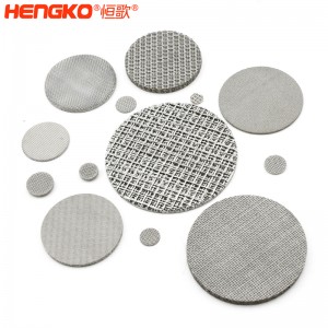 廠家定制氣體傳感器探頭防爆片耐600度高溫隔火焰,用于液化氣處理316不銹鋼阻火網(wǎng)片