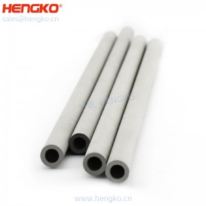 恒歌定制加工微米粉末多孔金屬過濾器元件(氮?dú)鈹U(kuò)散器管)